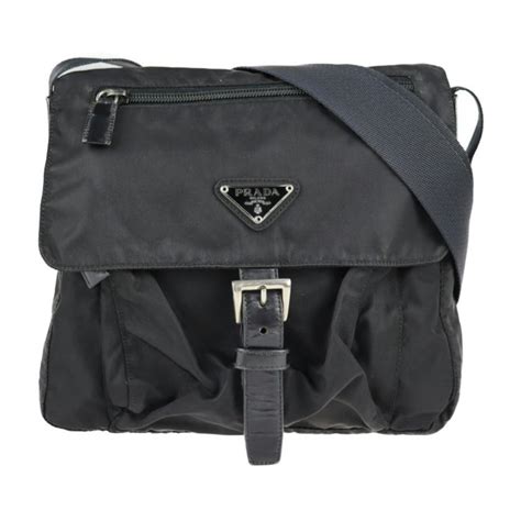 prada vela shoulder bag black